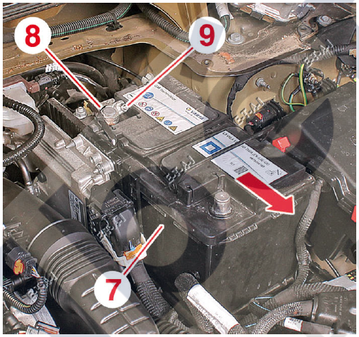 derrochador Cenar intersección Desmontaje y montaje de la batería de servicio de un Grand C4 Picasso II