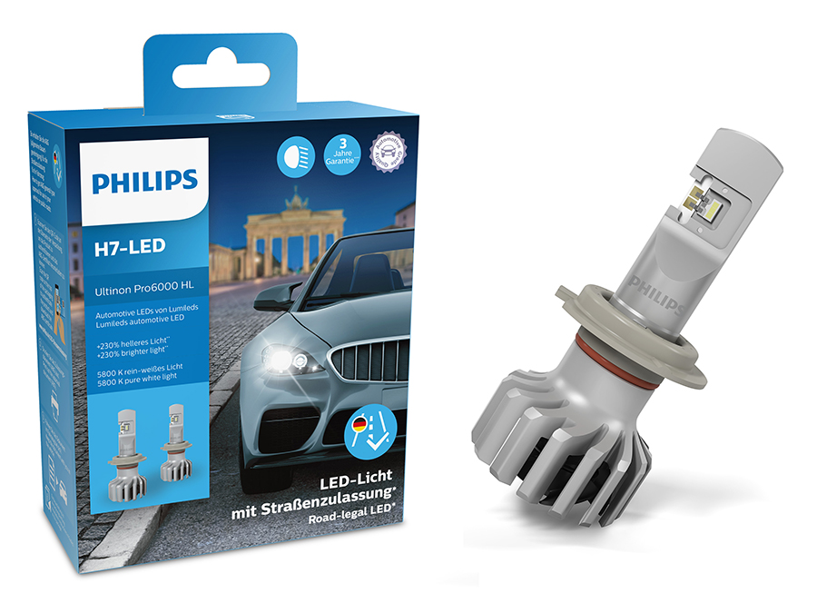 Philips Anillo adaptador H7 LED tipo K para Philips Ultinon Pro6000 H7-LED 