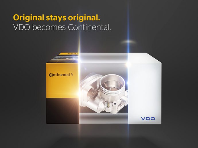 gama VDO identificada a partir de ahora con embalaje y etiqueta Continental
